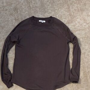 Dark Long Sleeve Super lightweight sweatshirt in brown